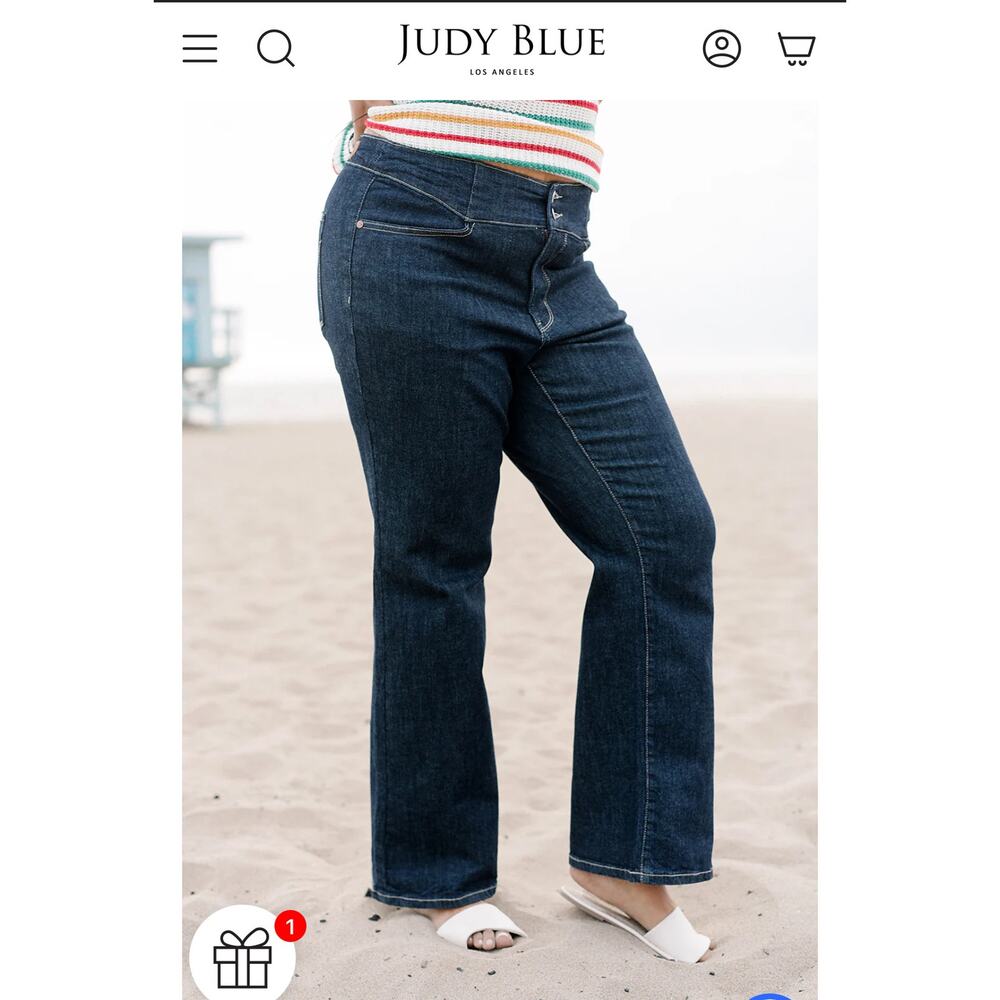 Judy Blue 13/31 Wide Leg High Waisted New with tags